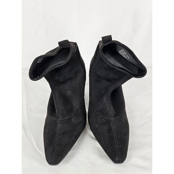 WORTHINGTON WOMEN’S ANKLE BOOTS – SIZE 7½M – BLACK SUEDE-LIKE – 3" HEEL - Picture 6 of 9